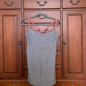 Lulu Lemon cross back with built-in bra